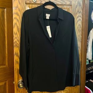 Silky soft Chicos Half placket shirt.